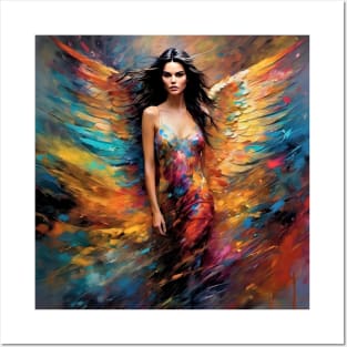 Kendall Jenner as an angel Posters and Art